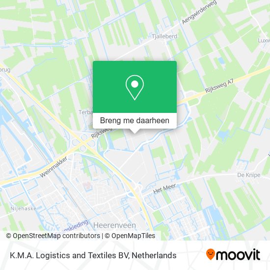 K.M.A. Logistics and Textiles BV kaart