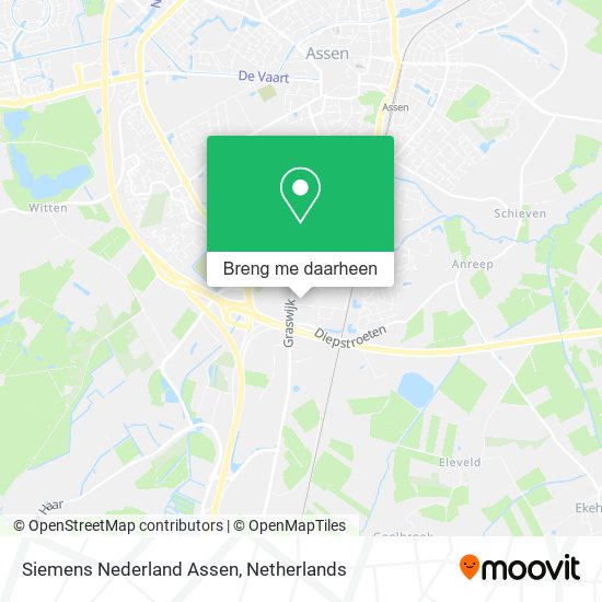 Siemens Nederland Assen kaart