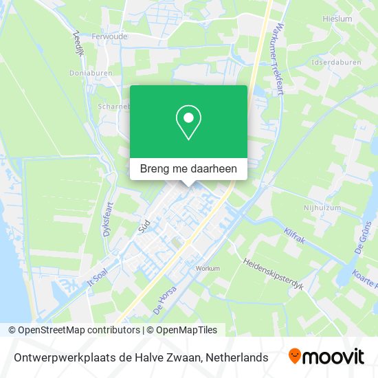 Ontwerpwerkplaats de Halve Zwaan kaart