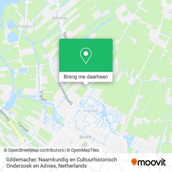 Gildemacher. Naamkundig en Cultuurhistorisch Onderzoek en Advies kaart