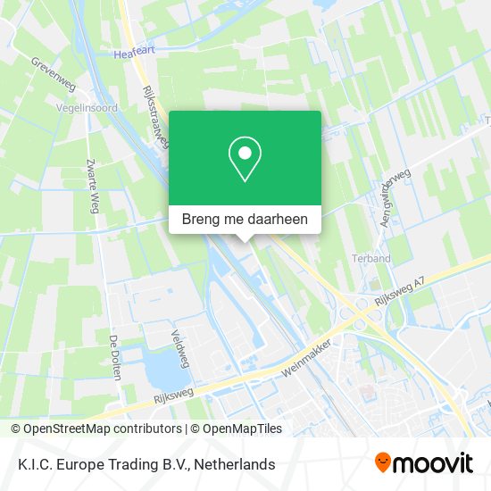 K.I.C. Europe Trading B.V. kaart