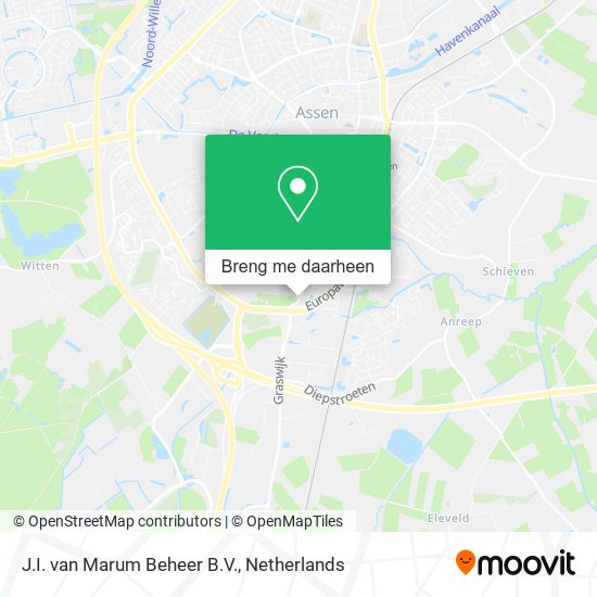 J.I. van Marum Beheer B.V. kaart