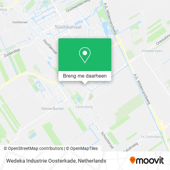 Wedeka Industrie Oosterkade kaart