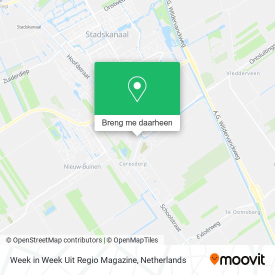Week in Week Uit Regio Magazine kaart