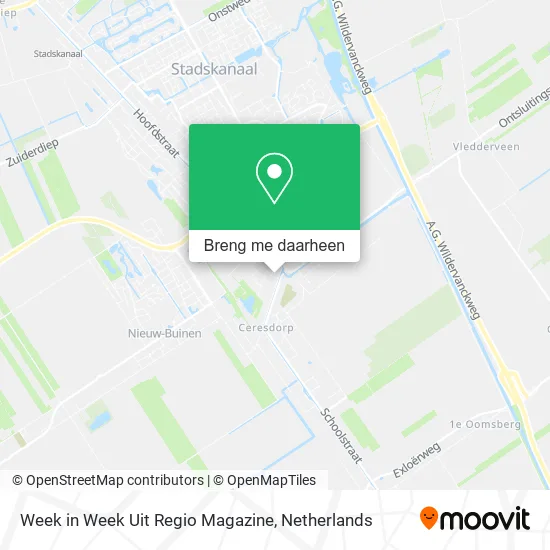 Week in Week Uit Regio Magazine kaart