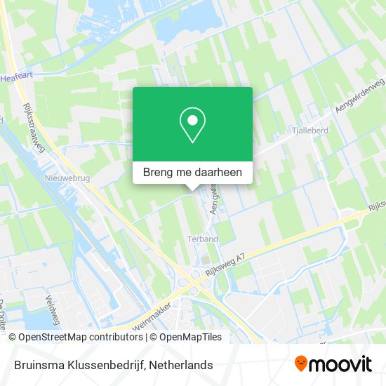 Bruinsma Klussenbedrijf kaart