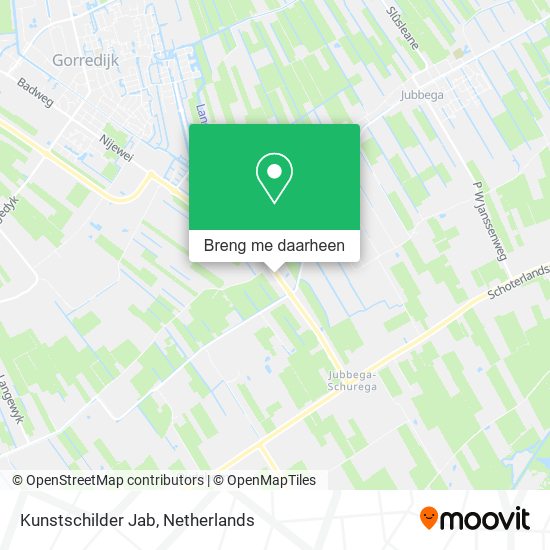 Kunstschilder Jab kaart