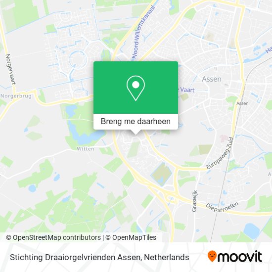 Stichting Draaiorgelvrienden Assen kaart