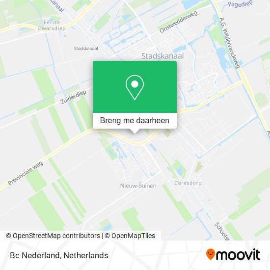 Bc Nederland kaart