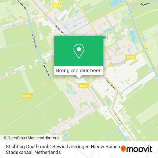 Stichting Daadkracht Bewindvoeringen Nieuw Buinen Stadskanaal kaart