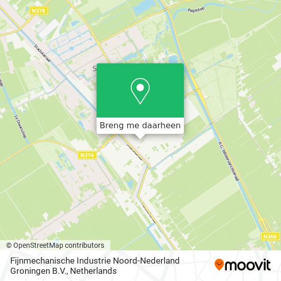 Fijnmechanische Industrie Noord-Nederland Groningen B.V. kaart