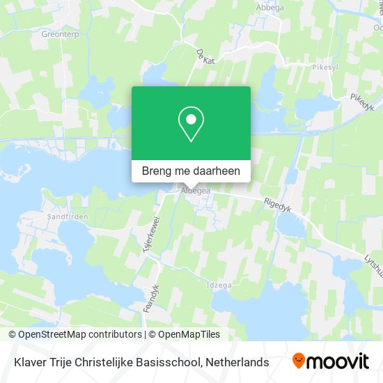 Klaver Trije Christelijke Basisschool kaart