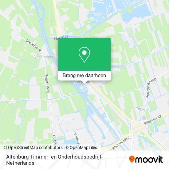 Altenburg Timmer- en Onderhoudsbedrijf kaart