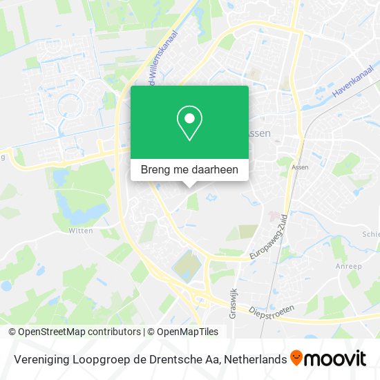 Vereniging Loopgroep de Drentsche Aa kaart