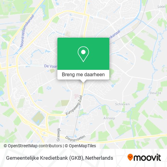 Gemeentelijke Kredietbank (GKB) kaart