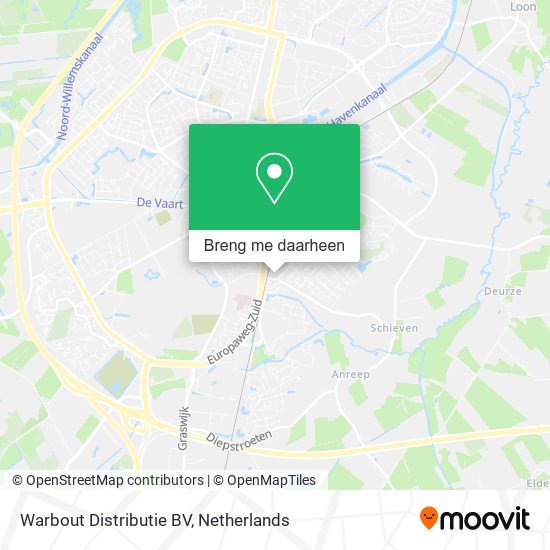 Warbout Distributie BV kaart