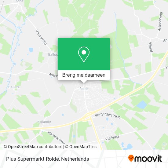 Plus Supermarkt Rolde kaart