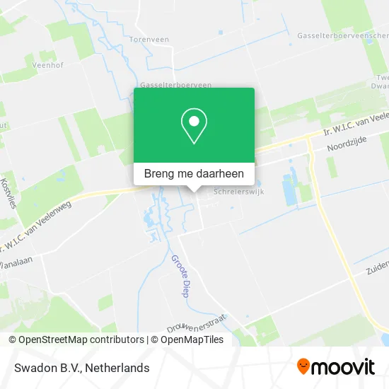 Swadon B.V. kaart