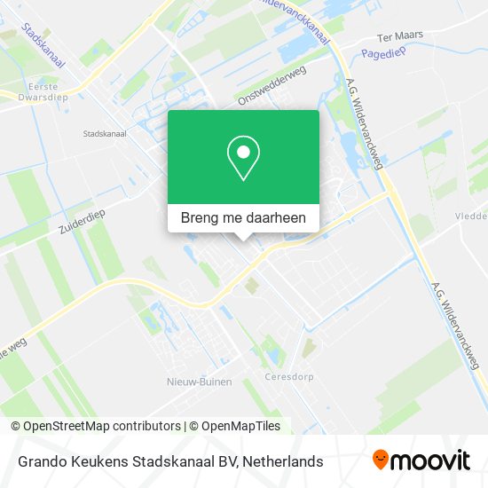 Grando Keukens Stadskanaal BV kaart