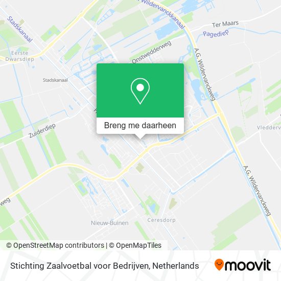 Stichting Zaalvoetbal voor Bedrijven kaart