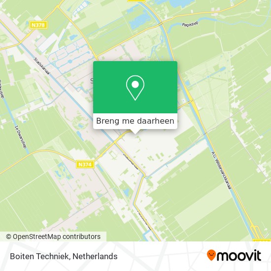 Boiten Techniek kaart