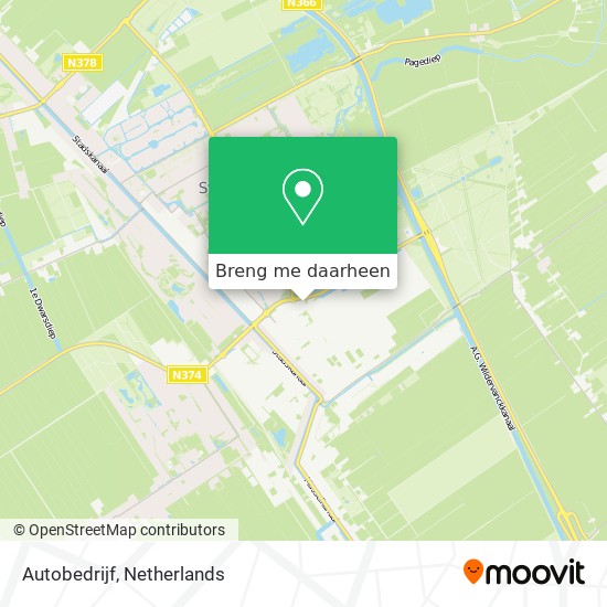 Autobedrijf kaart