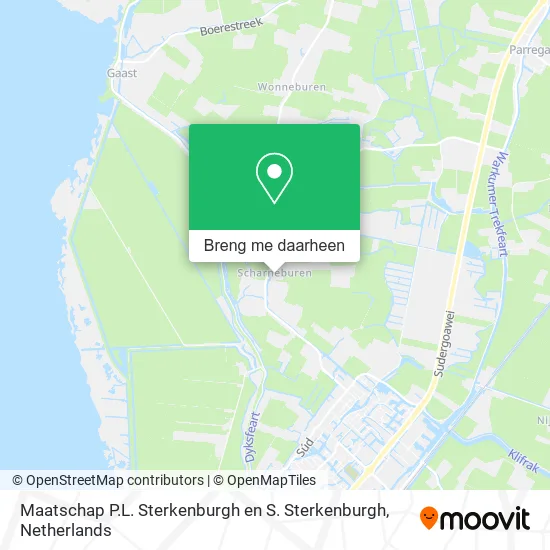 Maatschap P.L. Sterkenburgh en S. Sterkenburgh kaart