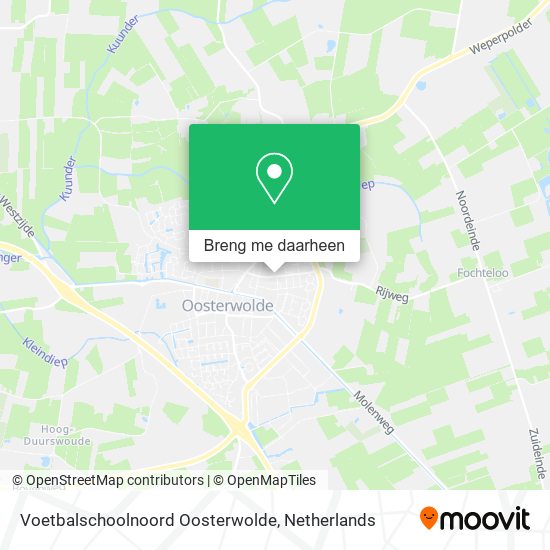 Voetbalschoolnoord Oosterwolde kaart