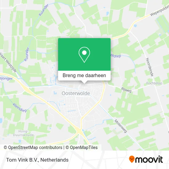 Tom Vink B.V. kaart