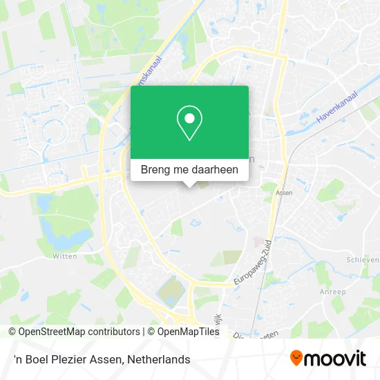 'n Boel Plezier Assen kaart