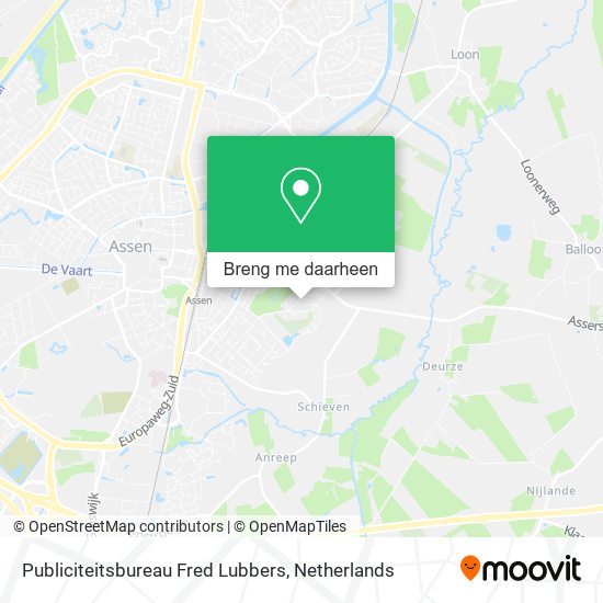 Publiciteitsbureau Fred Lubbers kaart