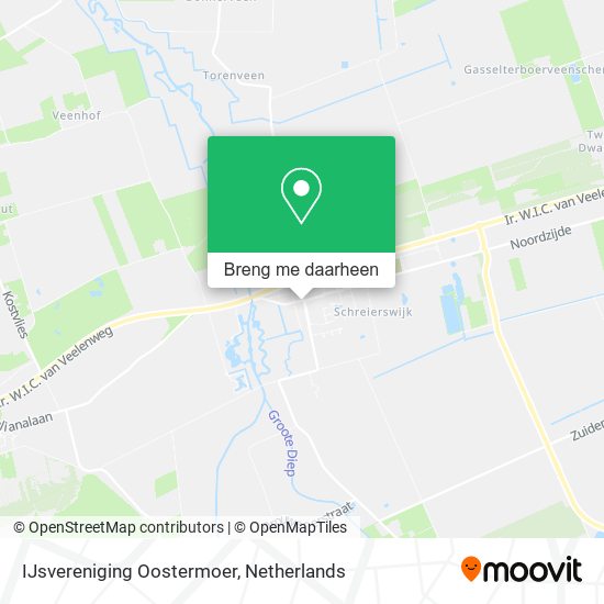 IJsvereniging Oostermoer kaart