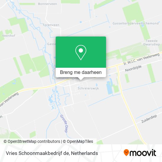 Vries Schoonmaakbedrijf de kaart