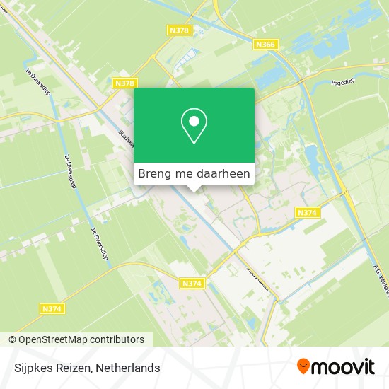 Sijpkes Reizen kaart