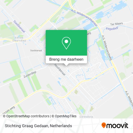 Stichting Graag Gedaan kaart