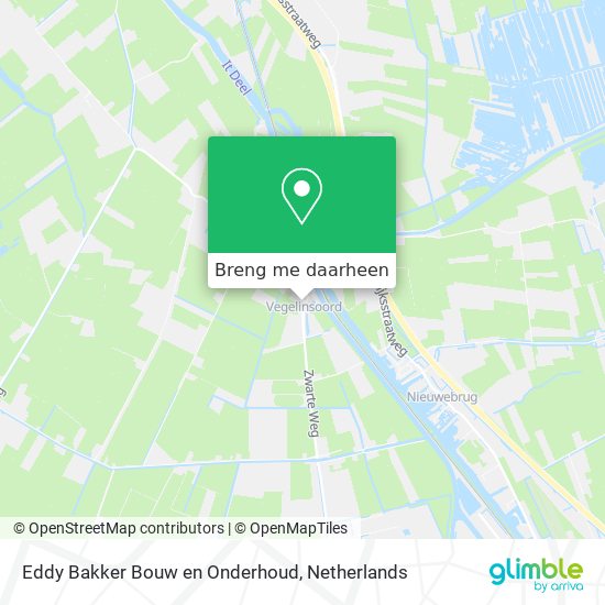 Eddy Bakker Bouw en Onderhoud kaart