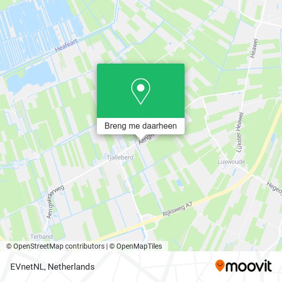 EVnetNL kaart