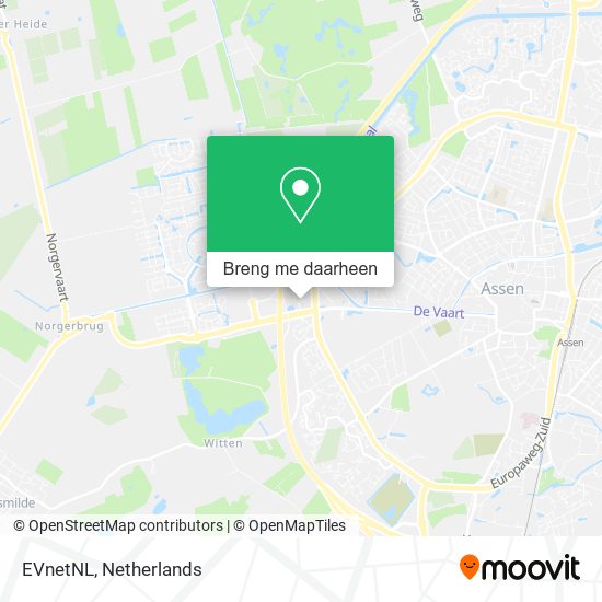 EVnetNL kaart