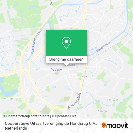 Coöperatieve Uitvaartvereniging de Hondsrug U.A. kaart