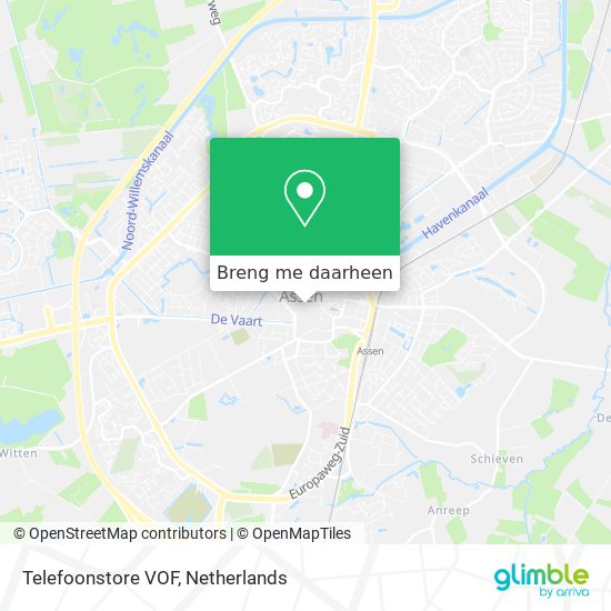 Telefoonstore VOF kaart