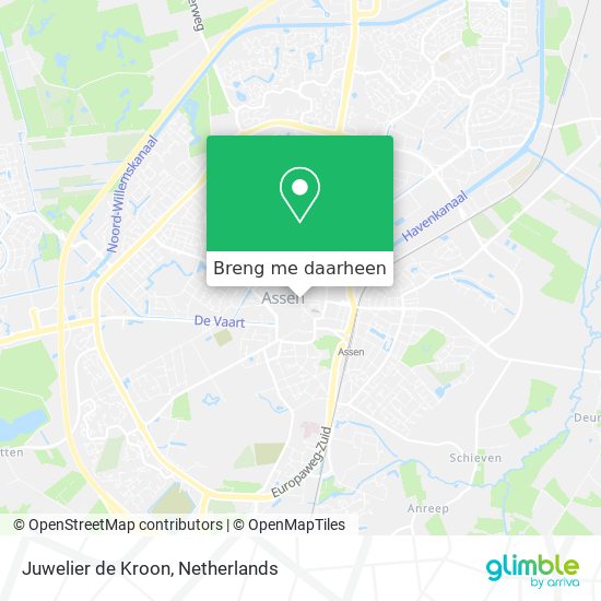 Juwelier de Kroon kaart