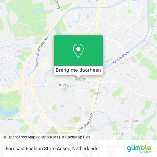 Forecast Fashion Store Assen kaart