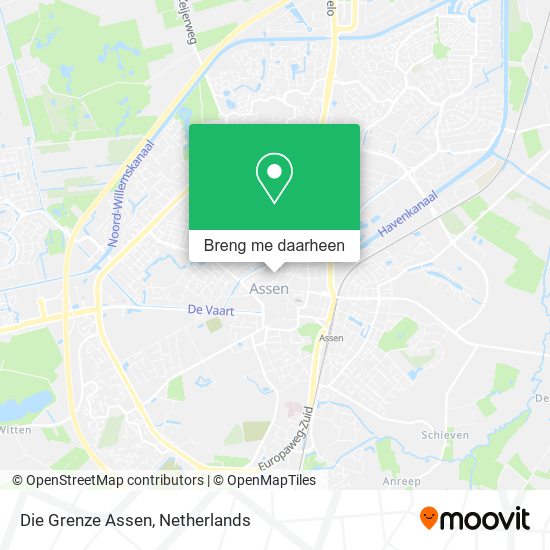 Die Grenze Assen kaart