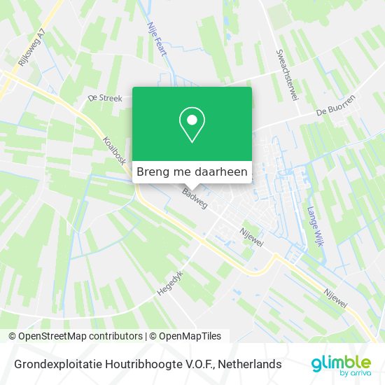 Grondexploitatie Houtribhoogte V.O.F. kaart