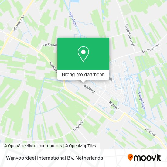 Wijnvoordeel International BV kaart