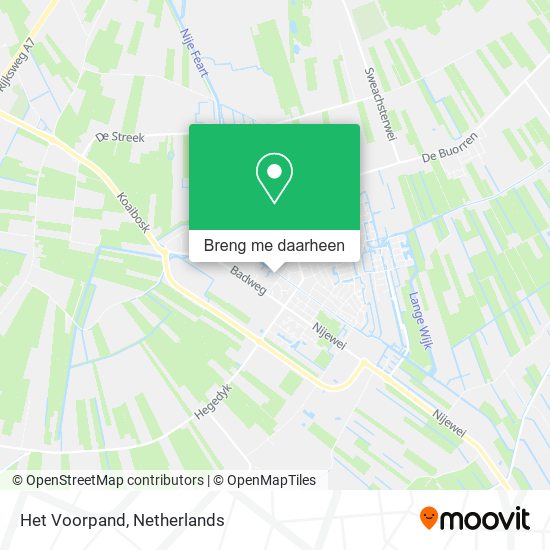 Het Voorpand kaart