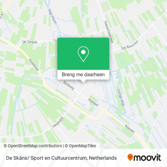 De Skâns/ Sport en Cultuurcentrum kaart