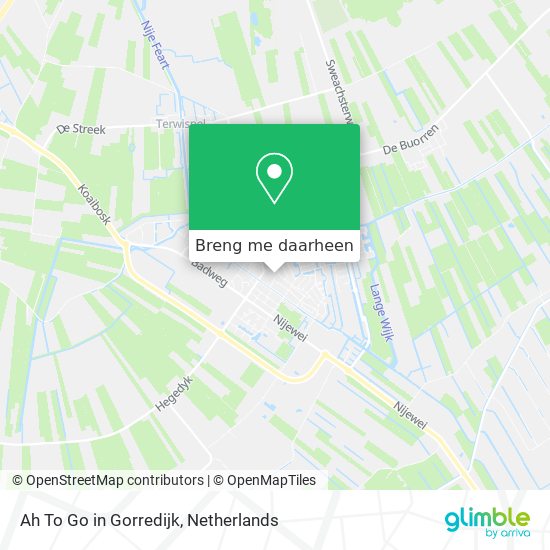 Ah To Go in Gorredijk kaart