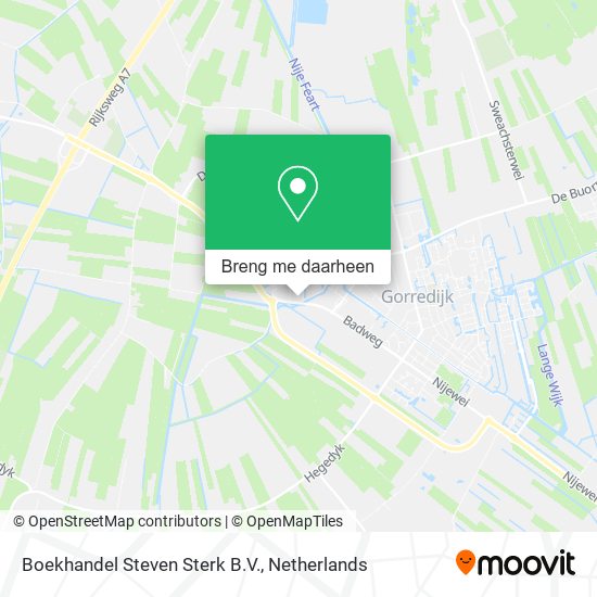 Boekhandel Steven Sterk B.V. kaart