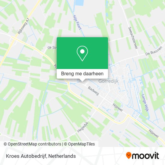 Kroes Autobedrijf kaart